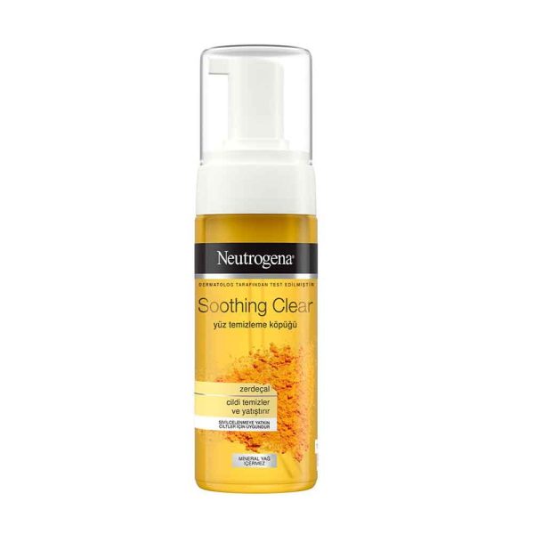 فوم شستشوی صورت عصاره زردچوبه Soothing Clear نوتروژینا 150 میل