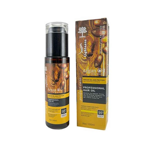 روغن مو آرگان لایتنس حجم 100 میل