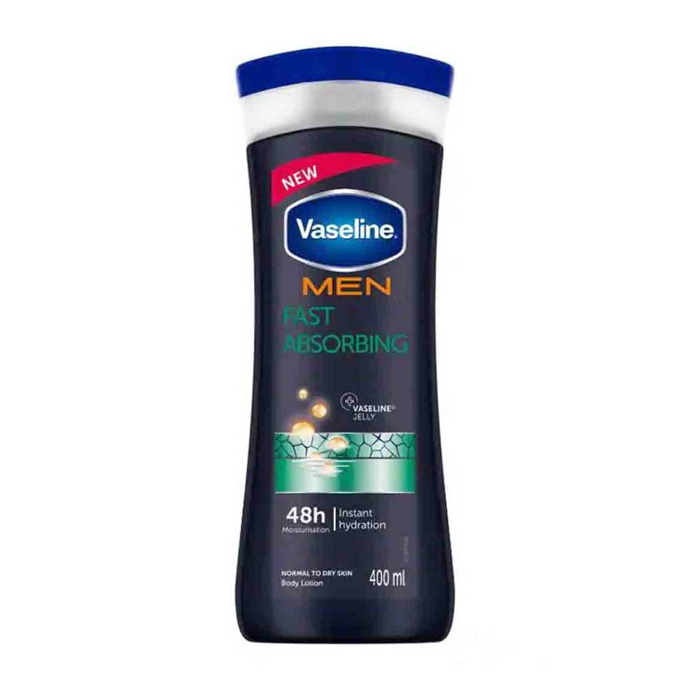 لوسیون بدن آقایان وازلین مدل Fast Absorbing حجم 400 میل