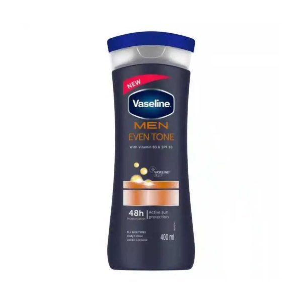 لوسیون بدن مردانه وازلین Vaseline مدل Men Even Tone حجم 400 میل