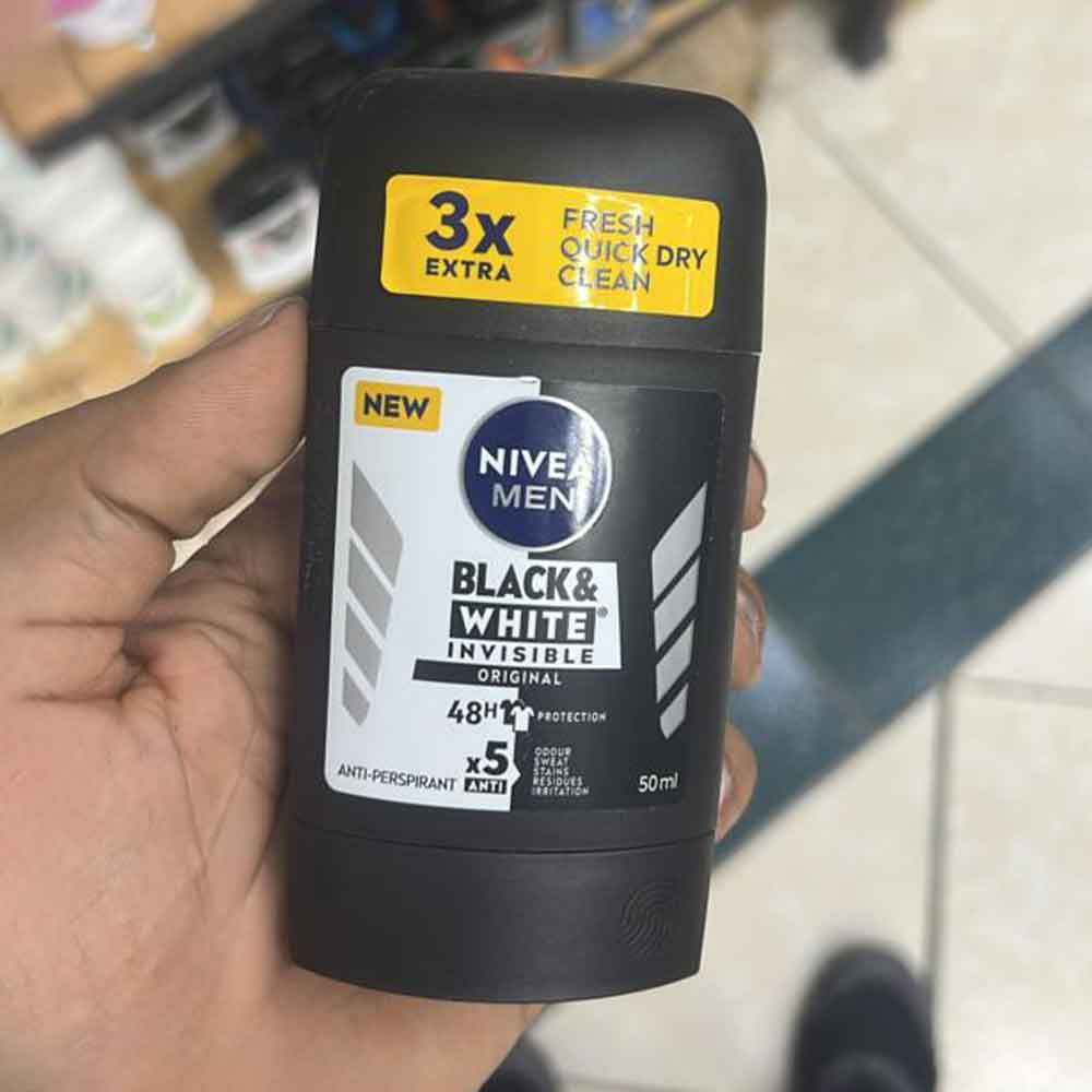 مام صابونی مردانه نیوا مدل Black & White Invisible Original