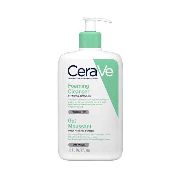 ژل شستشوی فومینگ سراوی CeraVe پوست نرمال تا چرب 473 میل