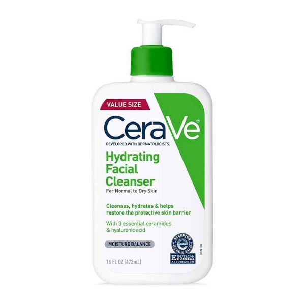 ژل شستشوی آبرسان سراوی CeraVe پوست نرمال تا خشک 473 میل