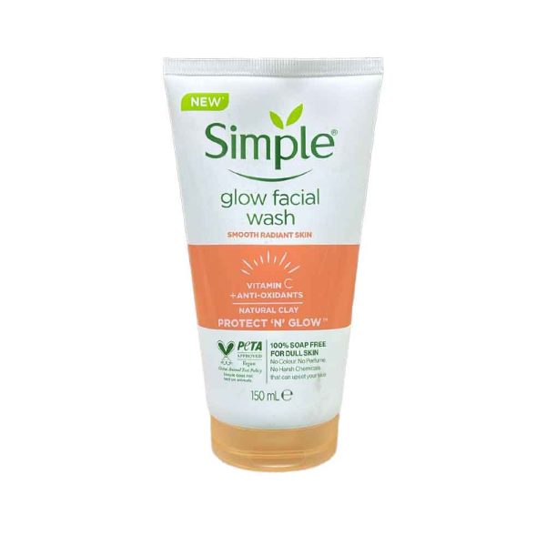 شوینده صورت سیمپل مدل درخشان کننده glow facial wash