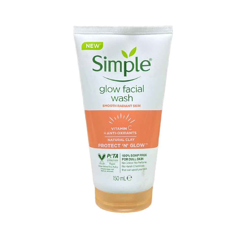 شوینده صورت سیمپل مدل درخشان کننده glow facial wash