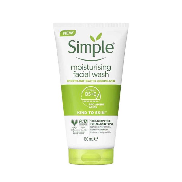 شوینده صورت سیمپل مدل آبرسان moisturizing facial wash