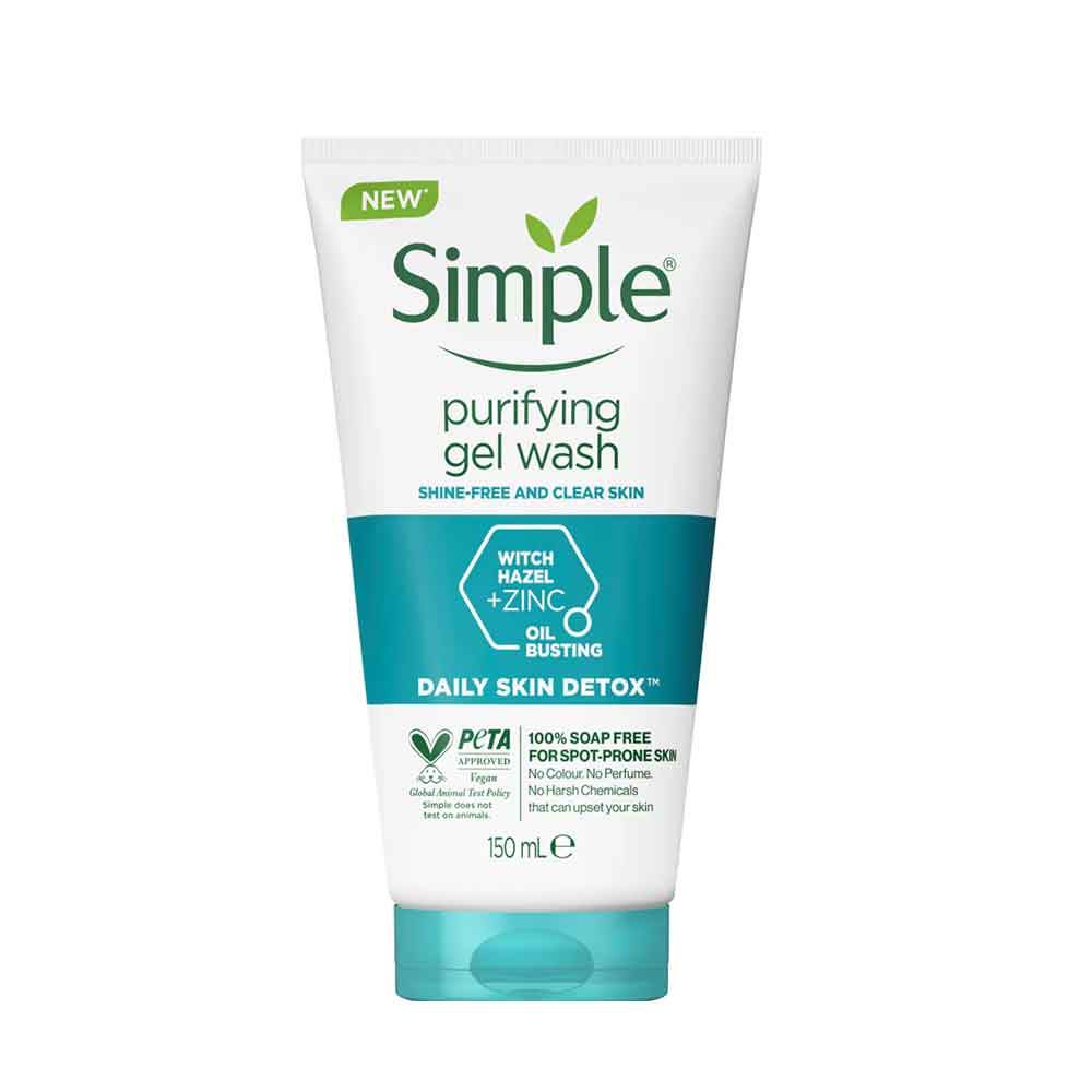 شوینده صورت سیمپل مدل پاک کننده ژلی purifying gel wash